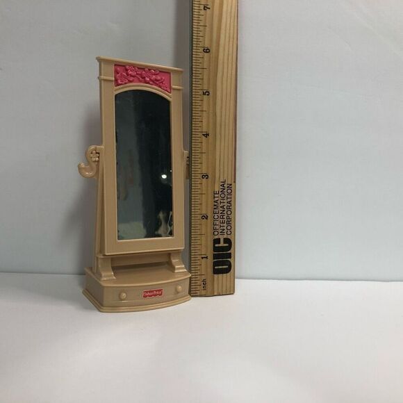 fisher price loving family dollhouse replacement mirror tan and pink - Picture 7 of 7